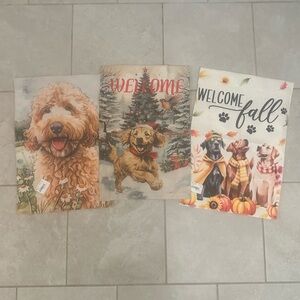 New bundle of three dog flags
